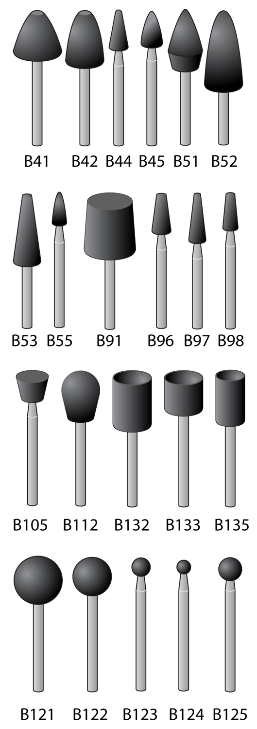 Abrasive Mounted Points | Standard Mounted Points